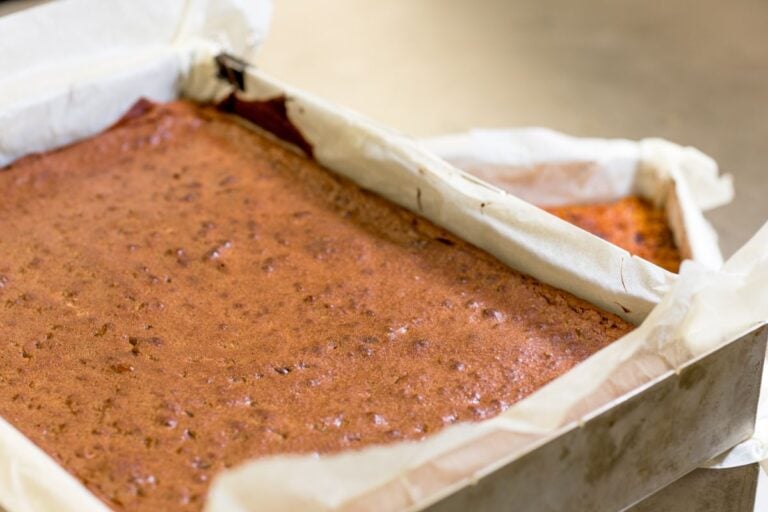 Brownies in a Metal Baking Pan