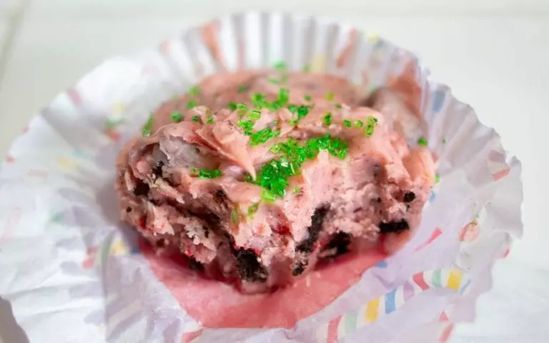 Fudge with bite out