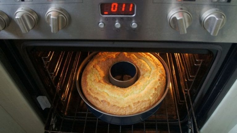 Bundt Cake in Oven