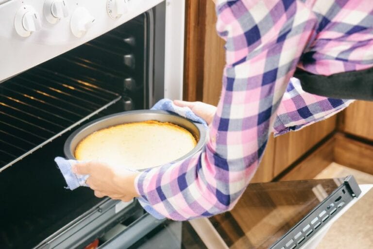 Taking a Cheesecake out of the Oven