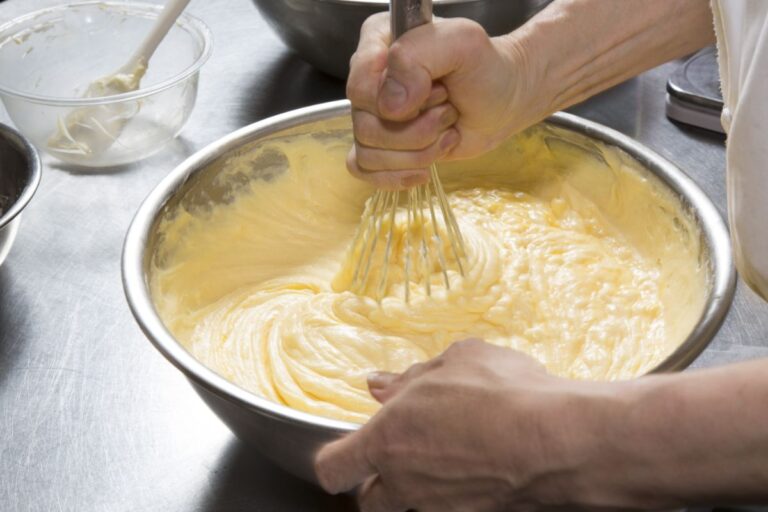 Mixing Cake Batter By Hand