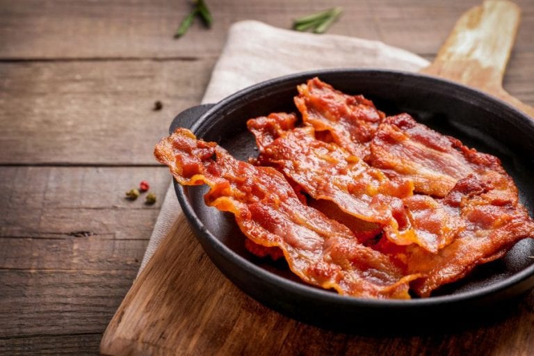 Crisp Bacon in Pan