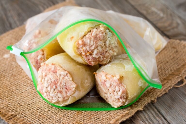 Frozen Stuffed Peppers in a Bag