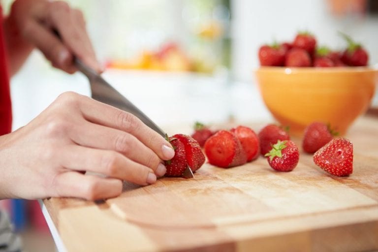 Chopped Strawberries