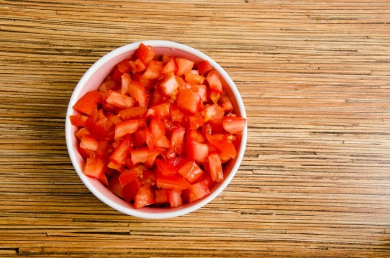 Bowl of Sliced Tomatoes