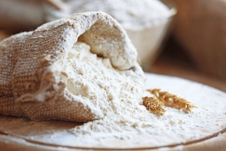 Flour Spilling Out of a Bag