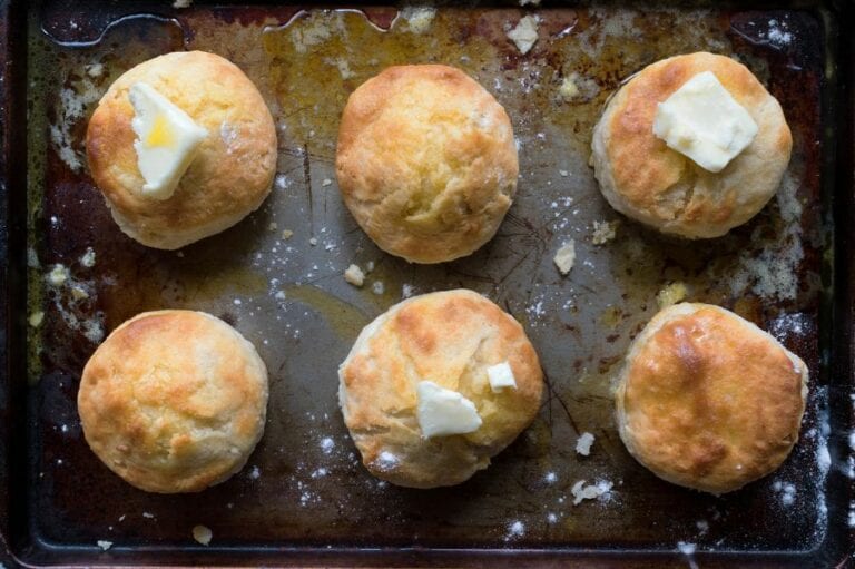 Homemade Country Biscuits With Butter