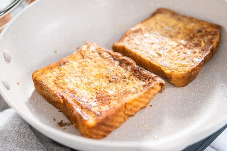Frying French Toast in a Non-Stick Skillet