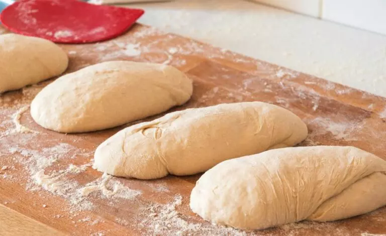 Loaves of Bread Dough Prepared for Baking
