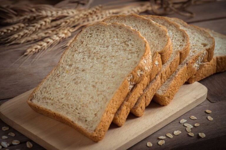 Sliced Whole Wheat Bread on a Wooden Board