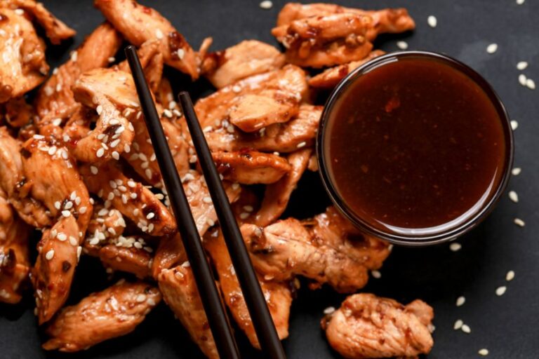Chicken Fillet With Sesame Seeds and Teriyaki Sauce