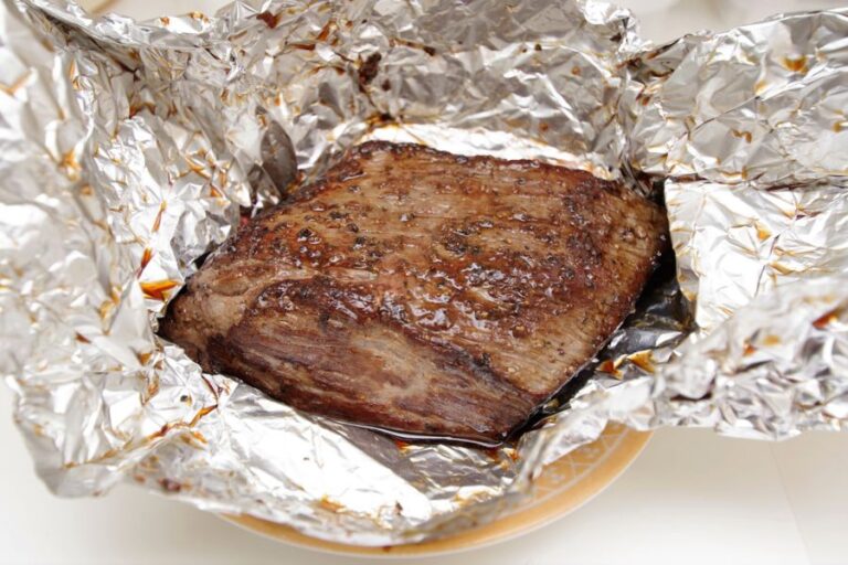 Roast Beef Wrapped in Aluminum Foil