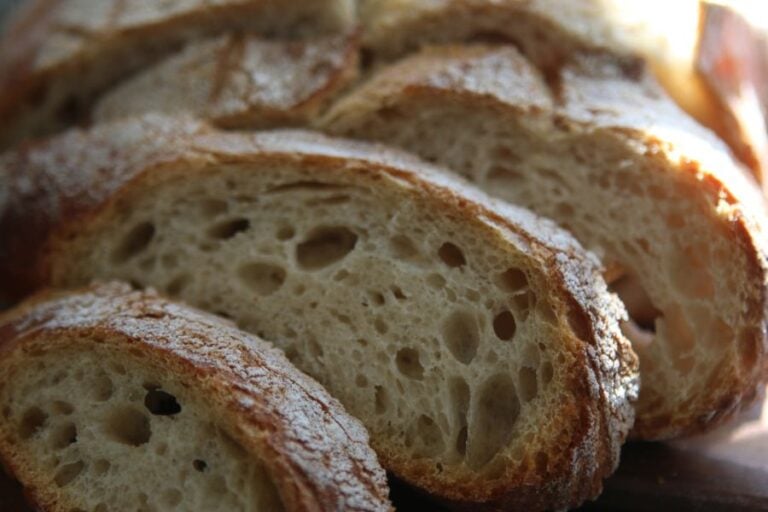 Sliced Homemade Italian Bread
