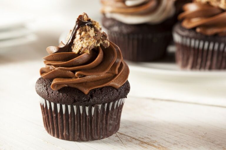 Delicious Homemade Chocolate Cupcake With Chocolate Frosting