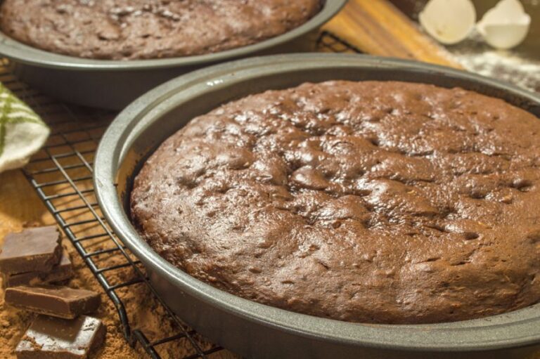 Chocolate Cakes Cooling on a Cooling Rack