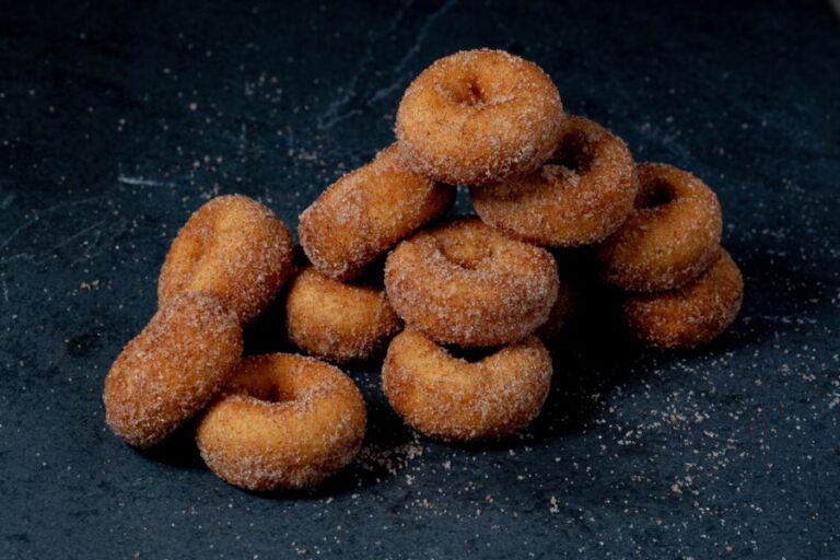 Pile of Cinnamon Sugar Mini Donuts