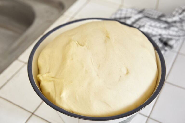 Bread Dough Rising in a Bowl