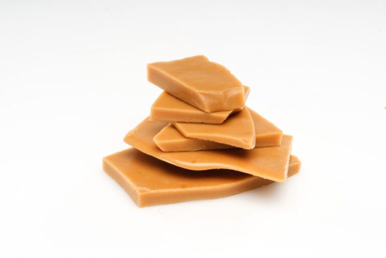 Stacked Pieces of Broken Toffee