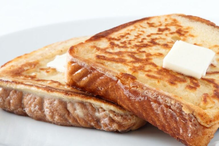 Closeup of French Toast With Butter on Top