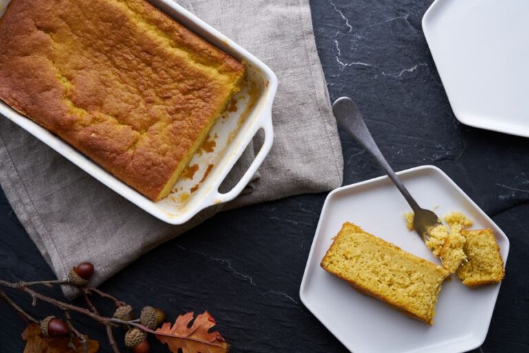 Cornbread Served as a Fall Dessert