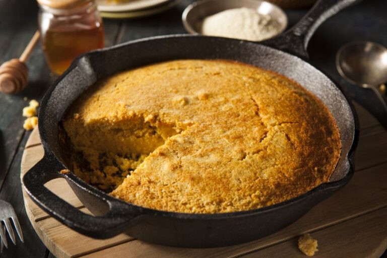 Southern Style Cornbread in a Skillet