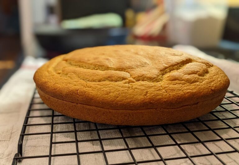 Fresh Cornbread on a Cooling Rack