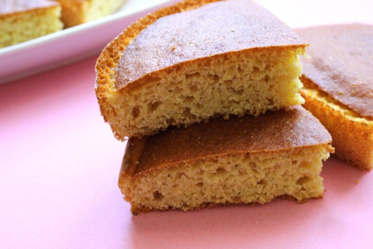Slices of Fresh Cornbread