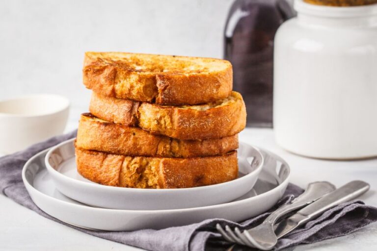 Fresh Stack of Vegan French Toast