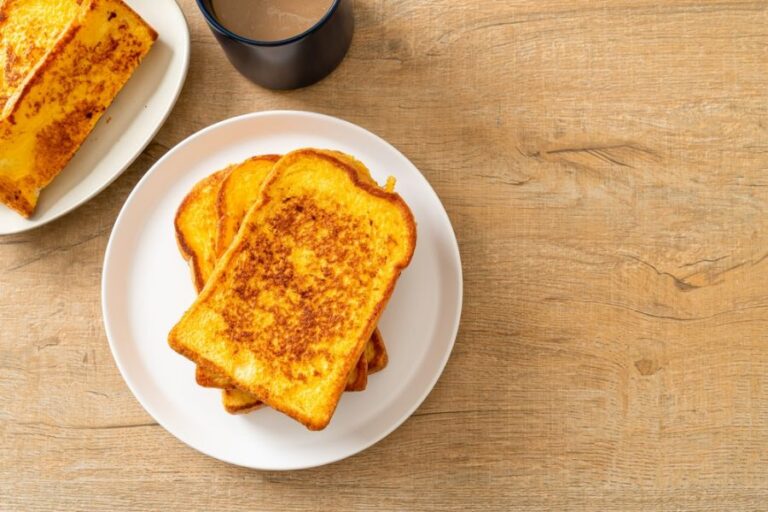 Plate of French Toast in Need of Reheating