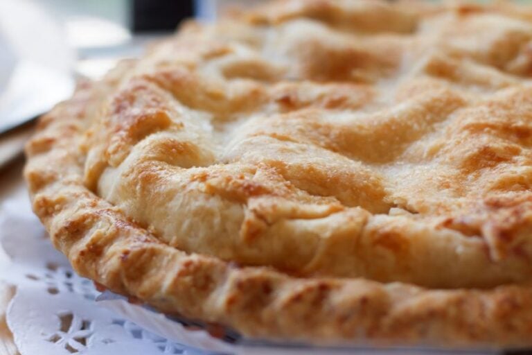 Closeup of a Mock Apple Pie
