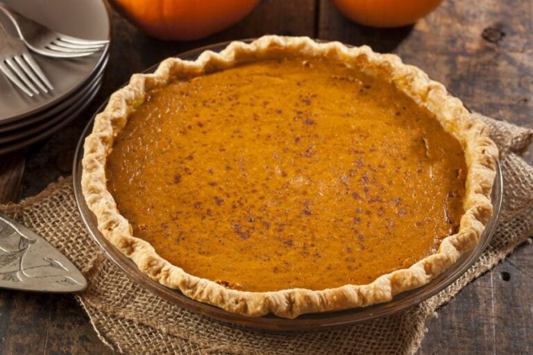 Delicious Pumpkin Pie Ready to Slice