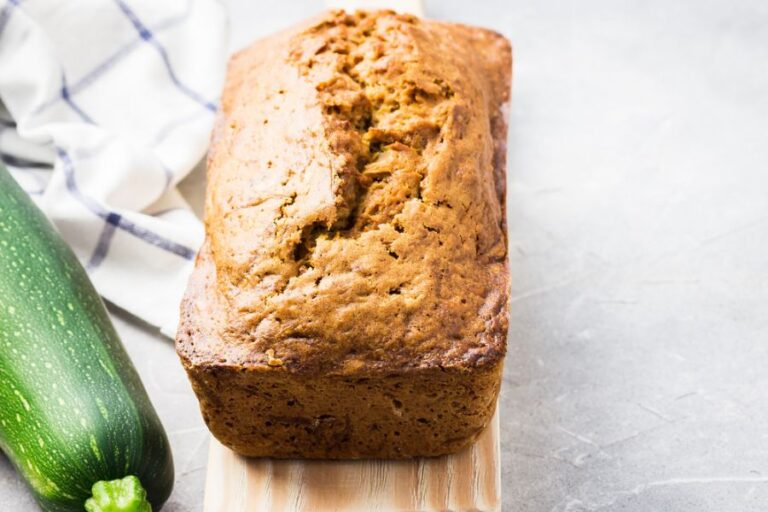 Freshly Baked Zucchini Bread With a Cracked Top