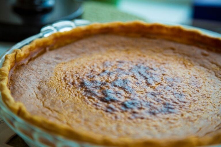 Pumpkin Pie With a Burned Top