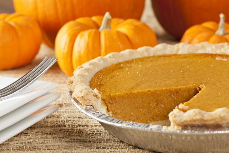 Pumpkin Pie in a Disposable Pie Plate