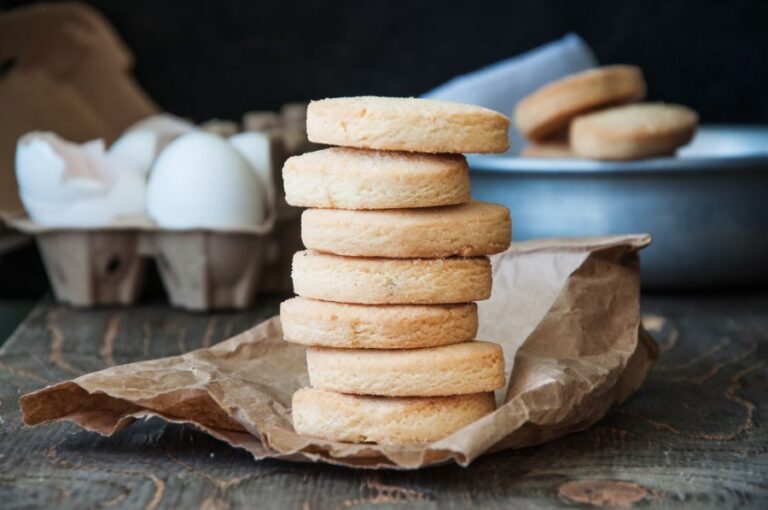 Stack of Delicious Shortbread Cookies