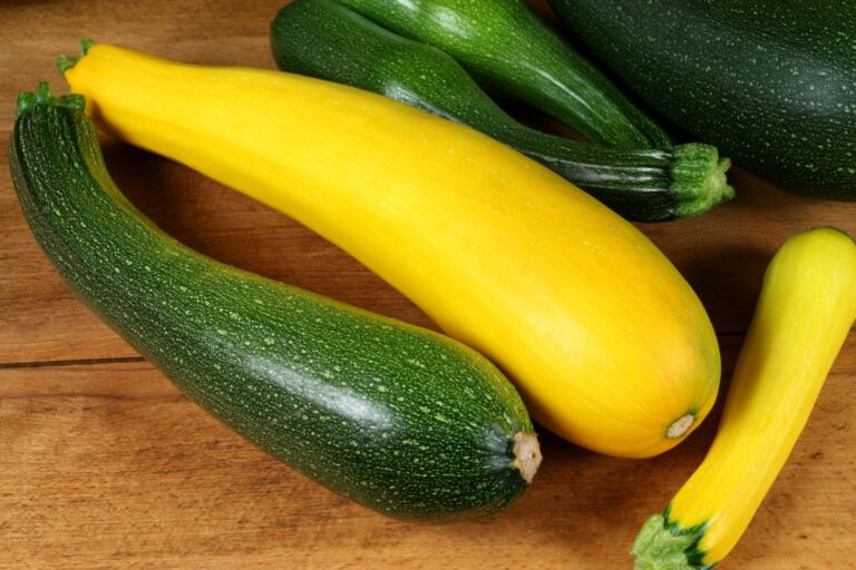 Zucchini and Yellow Squash on a Table