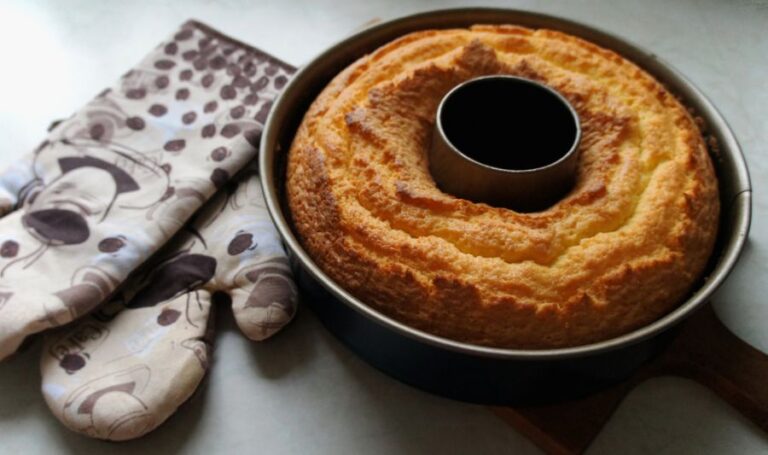 Fresh Baked Bundt Cake Taken Out of the Oven