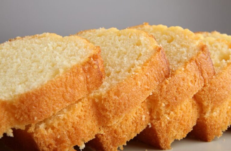 Stacked Slices of Pound Cake