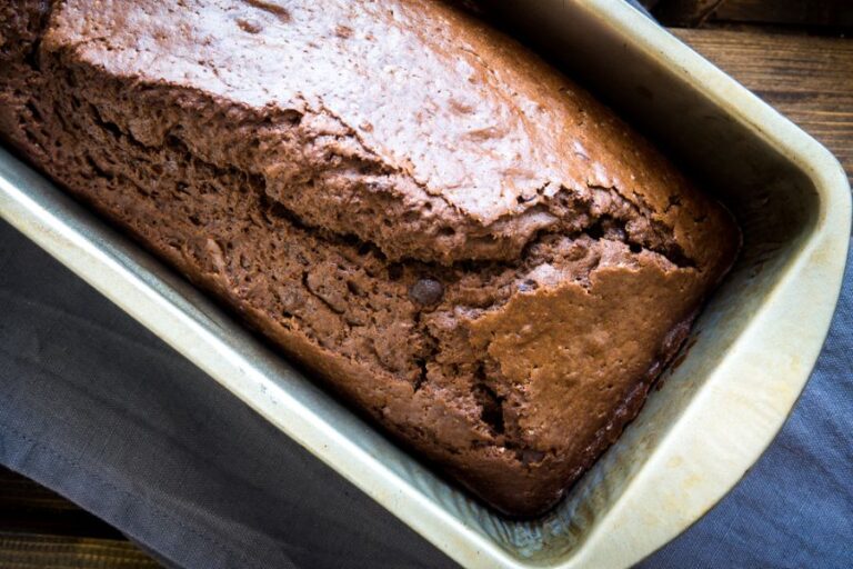 Freshly Baked Chocolate Pound Cake in a Pan