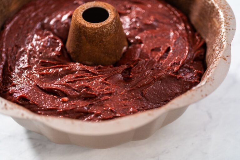 Filling a Bundt Pan with Batter