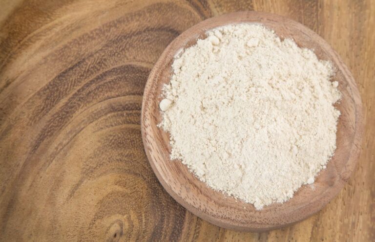 A Wooden Bowl of Banana Flour