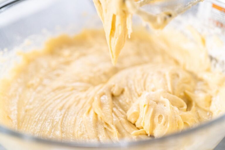 Mixing Lemon Pound Cake Batter