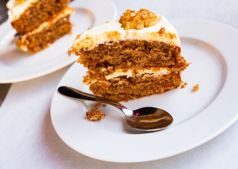 Slices of Carrot Cake on Plates