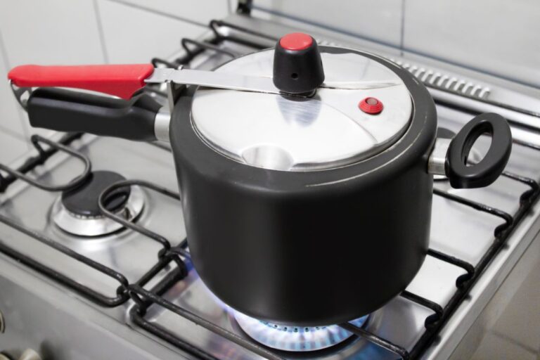 A Pressure Cooker on the Stove