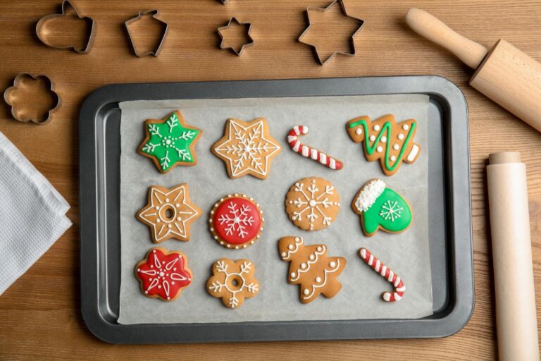 Freshly Decorated Christmas Cookies