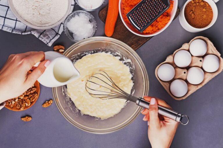 The Ingredients for Making a Carrot Cake
