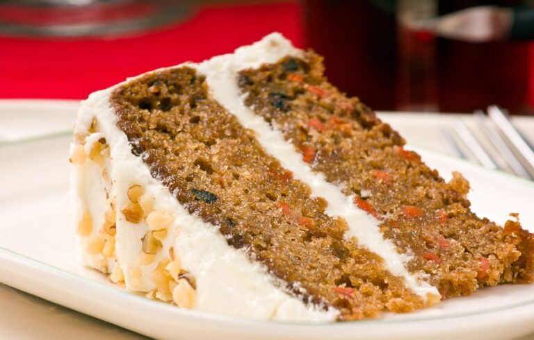 A Slice of Walnut Carrot Cake