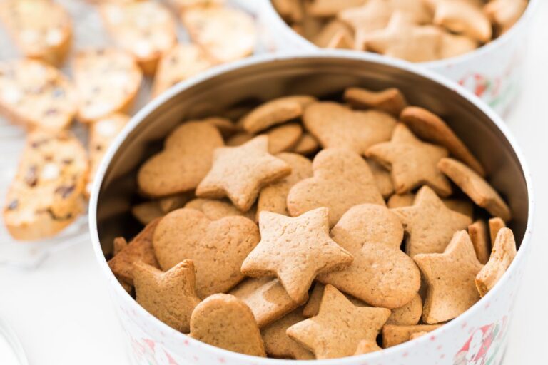 A Tin of Homemade Gingerbread Cookies