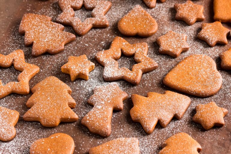 A Tray of Soft Gingerbread Cookies