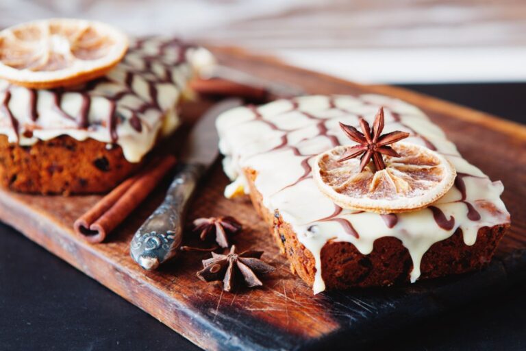 Decorated Fruitcake